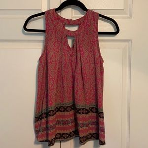 Pink printed tank. Size S. Brand: Xhilaration